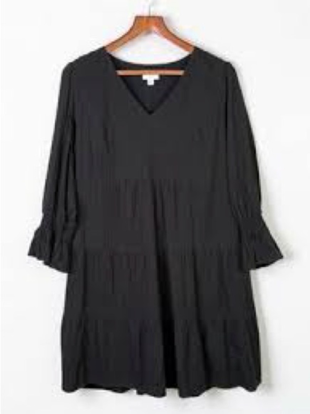 J. JILL Black Tiered Peasant Dress
Size Large